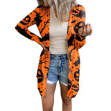 European And American Halloween Theme Printed Coat Small Cardigan Women's Clothing