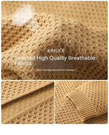 Men's Cardigan Knit Casual Plus Size Coat - WOMONA.COM