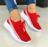 Stripe Sneakers For Women Sports Shoes - WOMONA.COM
