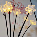 Christmas Decoration Snowflake Solar-powered String Lights - WOMONA.COM