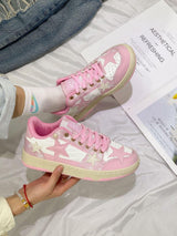 Fashionable All-match Star Flat Sneakers For Women - WOMONA.COM