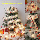 Christmas Ribbon Strip Light Band Atmosphere String - WOMONA.COM