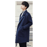 Slim fit large pocket casual woolen men's - WOMONA.COM