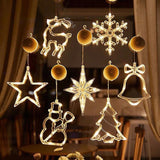 Christmas LED Suction Cup Chandelier Santa - WOMONA.COM