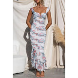 Women's Fashion Printed Casual Sling Dress - WOMONA.COM