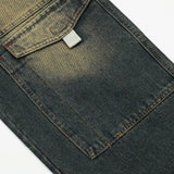 Fashion Denim Cargo Pants Trousers Men - WOMONA.COM