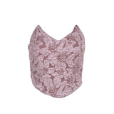Summer Hot Girl Tube Top Fashion Jacquard Waist Top - WOMONA.COM