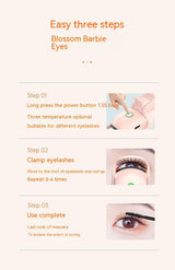 Charging Port Three-speed Temperature Control Electric Eyelash Curler - WOMONA.COM