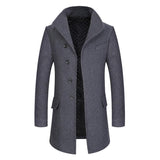 Men's woolen overcoat - WOMONA.COM