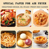200PCS Air Fryer Disposable Paper Liners, 6.3In Round Air Fryer Parchment Paper