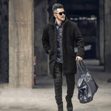 Cotton-padded Mid-length Coat Men's - WOMONA.COM