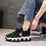 Flying Woven Mesh Small Daisy Sneakers Women - WOMONA.COM