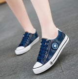 denim canvas women's shoes - WOMONA.COM