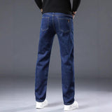 Winter Fleece-lined Thick Jeans Men's