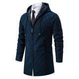 Men's Mid-length Sweater Fashion Casual Hooded Coat - WOMONA.COM