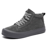 High-top Men's Genuine Leather Fashion Shoes - WOMONA.COM