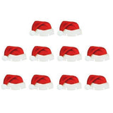 10PcsLot Paper Red Christmas Hat Wine Champagne Tipple - WOMONA.COM