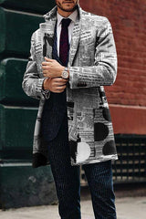 Men's Woolen Stand Collar Mid-length Trench Coat - WOMONA.COM