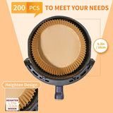 200PCS Air Fryer Disposable Paper Liners, 6.3In Round Air Fryer Parchment Paper
