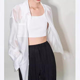 Tencel Sun Protection Cardigan Shirt For Women - WOMONA.COM