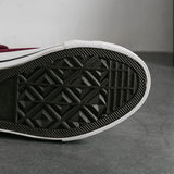 Flat mid-to-high women canvas shoes - WOMONA.COM