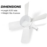 Smart LED Fan Light with Remote & Adjustable Design