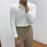Autumn Polo Lapel Sweater Men's - WOMONA.COM