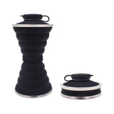 500ML Silicone Water Bottle Cup Foldable Leak Proof