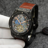 Men's And Women's Fashion Crystal Case Hollow Watch - WOMONA.COM