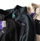 Half Zipper Men's Long-sleeved Coat - WOMONA.COM