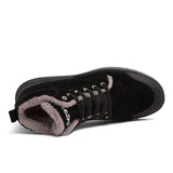 Ankle Boots Men Winter Warm Plush Shoes - WOMONA.COM