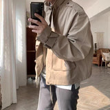 Lightly Mature Design Lapel Vintage Overalls Jacket - WOMONA.COM