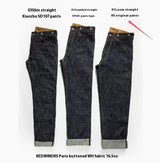 High Waist Raw Denim Selvedge Jeans