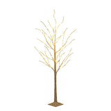 Silver Birch Christmas Party Scene Decoration Lights - WOMONA.COM