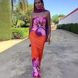 Mid-length Hip Skirt Tube Top Slim Fit Dress Summer