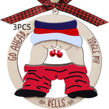 Christmas Gift Pendant Bell Wooden Hanging Decoration Pendant - WOMONA.COM