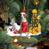 Christmas Family Puppies Decorate Trees With Lights - WOMONA.COM