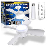 Smart LED Fan Light with Remote & Adjustable Design