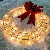 Christmas Garland 50CM Luminous LED Warm Light - WOMONA.COM