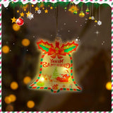 Holiday Decoration Arrangement Hanging Lights Christmas Tree - WOMONA.COM
