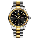 Gold Diamond Men's Quartz Watch Waterproof - WOMONA.COM