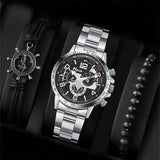 Steel Watch Men's Simplicity Fashion Quartz - WOMONA.COM