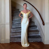 Elegant Sexy Backless Tube Top Off-shoulder Dress