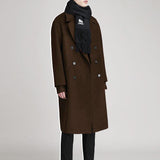 Men's Double-sided Fleece Coat Mid-length - WOMONA.COM