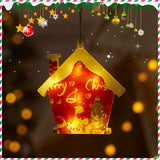 Holiday Decoration Arrangement Hanging Lights Christmas Tree - WOMONA.COM
