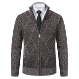 Men's Casual Slim-fit Stand Collar Sweater - WOMONA.COM