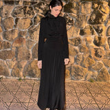 Velvet Stitching Long Sleeve Dress Fashion Casual