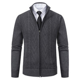 Men's Casual Stand Collar Sweater - WOMONA.COM