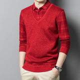 Warm Keeping Fake Two Pieces Sweaters - WOMONA.COM