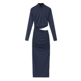 Style Long Sleeve Mid-length Dress